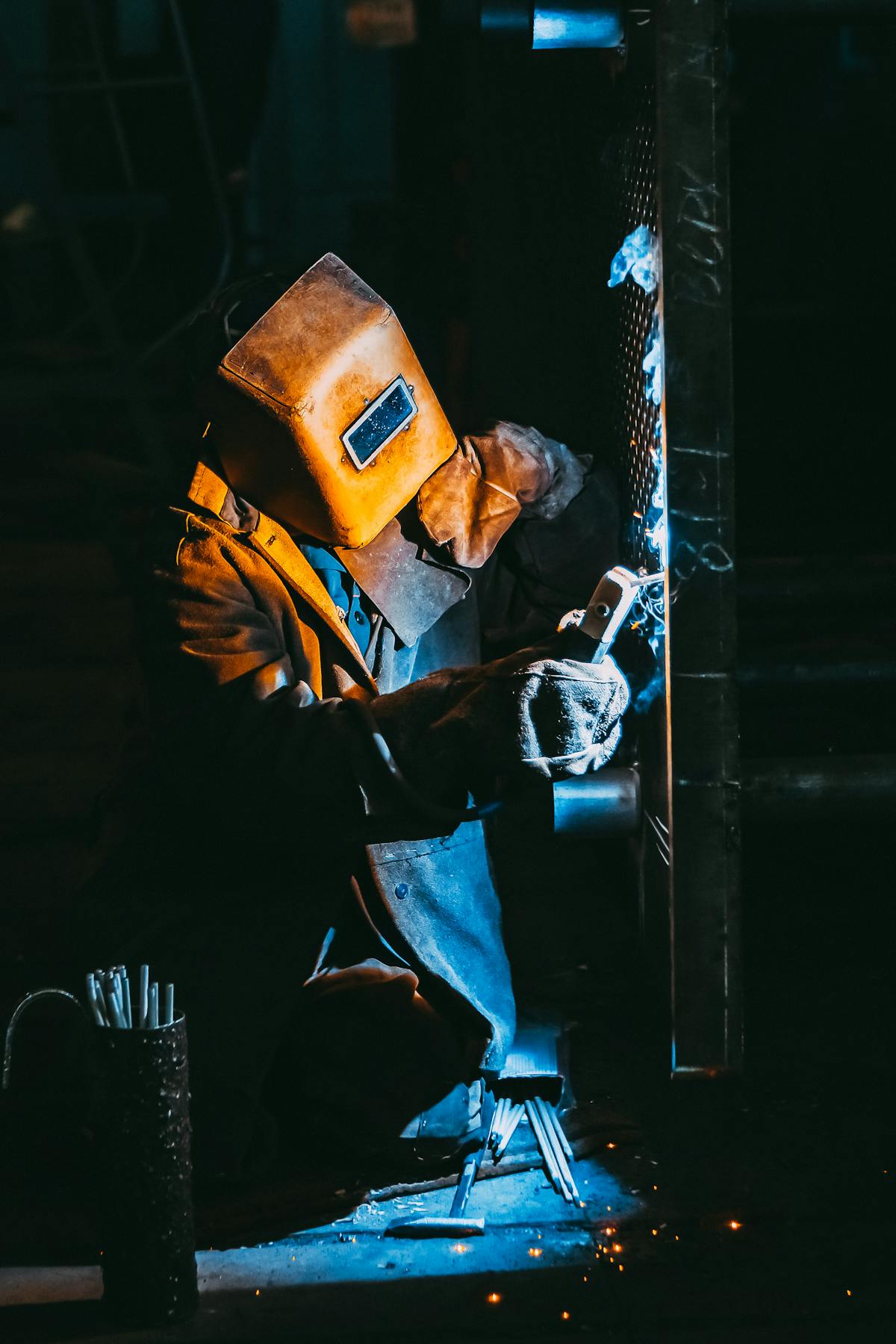Schweißer bei der Arbeit